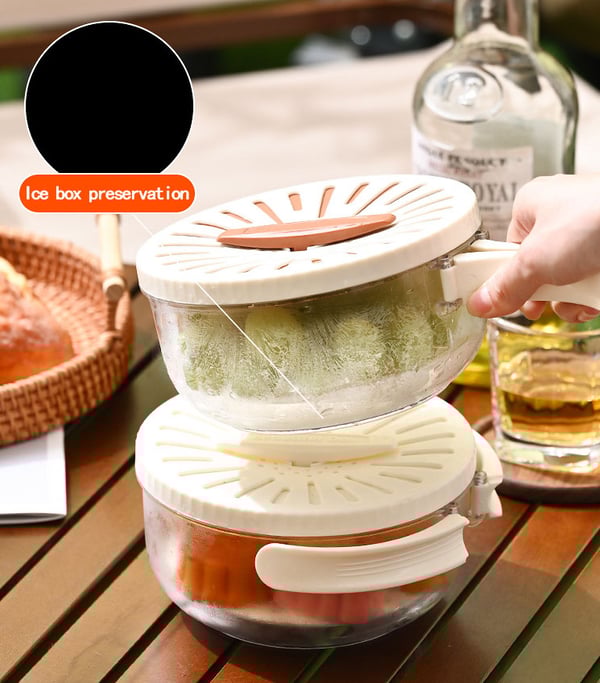 Multifunctional Draining Bowl with foldable handle & FREE Cutest bird Lemon Squeezer✨