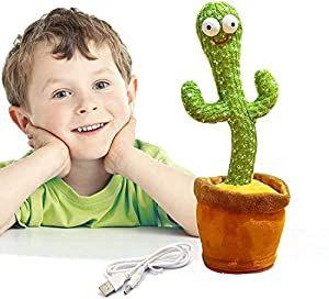 Dancing Cactus Toy Talking+Singing+Dancing+Recording+LED