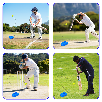 🏏Cricket Trainer Rebound Ball || Self  Cricket Practice Training Tool for Adults & Kids