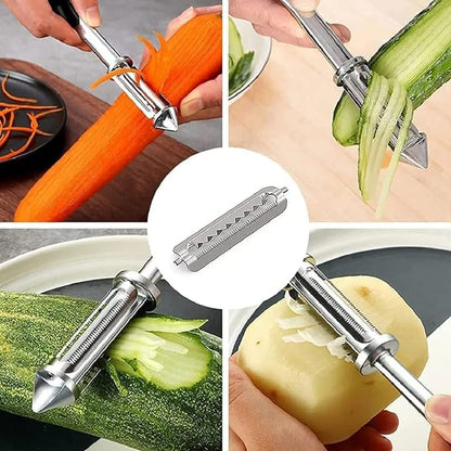 3 in 1  Stainless steel Multifunctional Veggie Peeler (Buy 1 get 1 FREE)