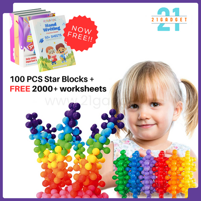 ✨Star Block For Kids + FREE 2000+ Pages PDF Worksheet For Kids