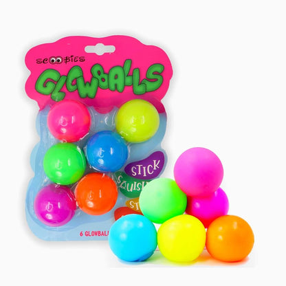 Glowballs A Perfect kids' Fidget Balls, Stick to The Wall and Slowly Fall Off, Stress Relief Ball