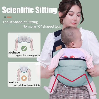 Breathable Baby Carrier with Clip 3D Mesh Baby Carrier for Newborns and Children Up to 20 kg