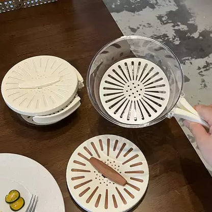 Multifunctional Draining Bowl with foldable handle & FREE Cutest bird Lemon Squeezer✨
