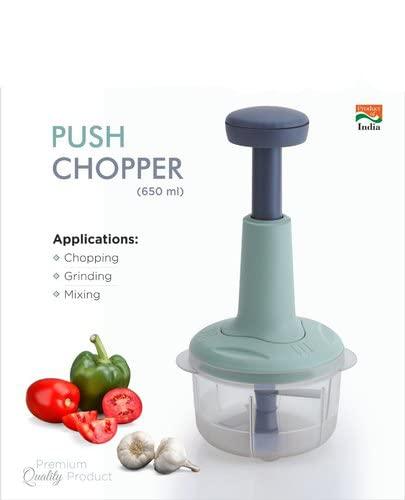 Manual Hand-Press Vegetable & Fruit Chopper Mixer Cutter to Cut Onion, Salad, Tomato,Poteto, Cutter for Kitchen Vegetable Mixer (Pack of 2)