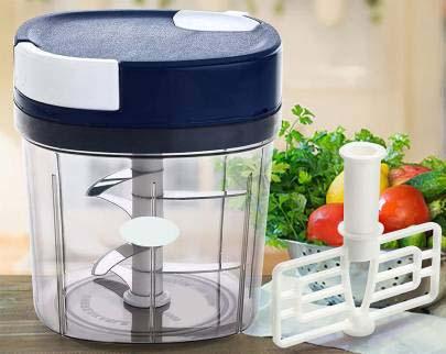 2in1 Big Size Quick Square Chooper, Sabji Cutter, Veg Chopper, Vegtables & Fruits Cutter, Chilli Cutter 1000 ML (Pack Of 1)