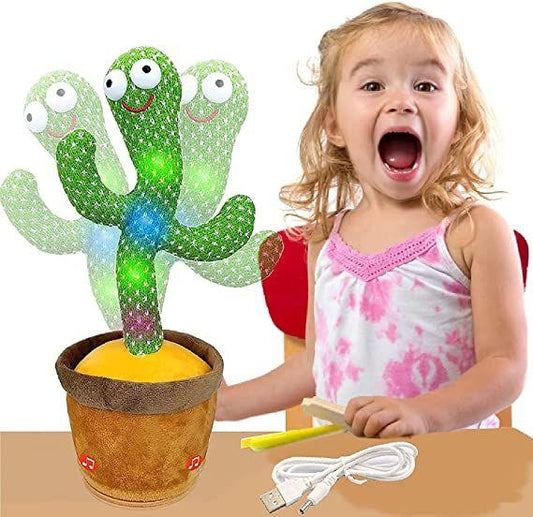 Dancing Cactus Toy Talking+Singing+Dancing+Recording+LED