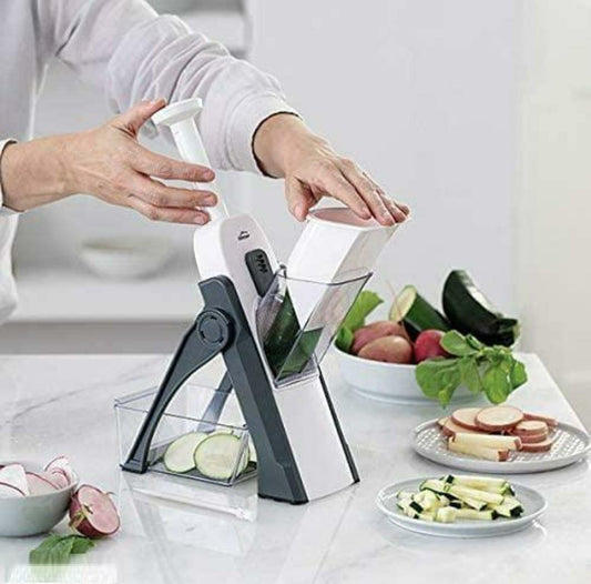 Slicer and Chopper Vegetable Cutter for Kitchen ( random Colour)